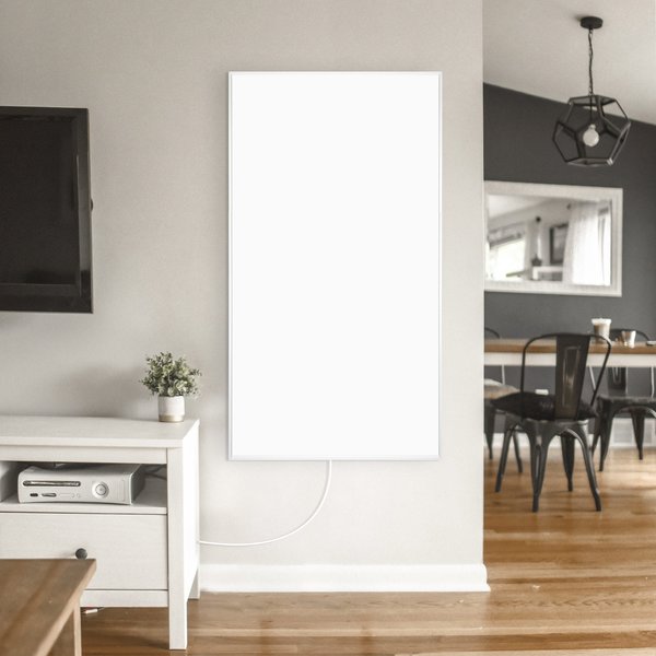 Warmlyyours Ember Flex Radiant Panel Heater - White - 700W - 47” x 24” - Dual Connection IP-EM-FLX-WHT-0700-CW